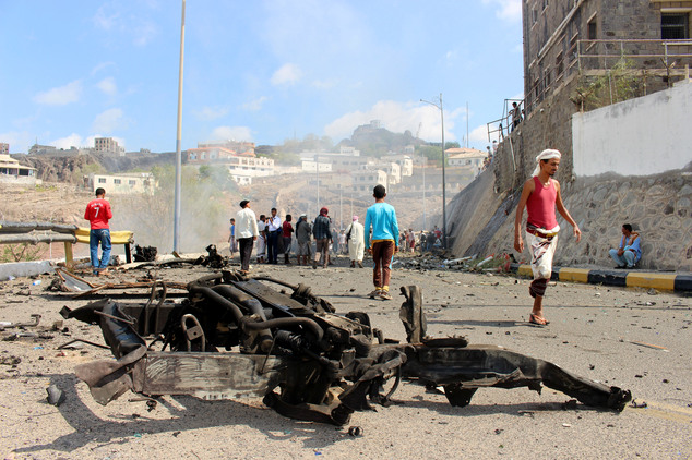 sixsecuritypersonnelkilledinyemencarbombattack